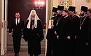 С Патриархом Московским и всея Руси Кириллом перед началом церемонии награждения.