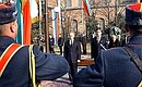 Официальная церемония встречи Владимира Путина Президентом Болгарии Георгием Пырвановым.