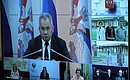 Opening of multi-purpose medical centres in Pskov Region (via videoconference).