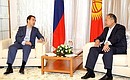 С Президентом Киргизии Курманбеком Бакиевым.