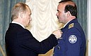 State awards ceremony. Colonel Radik Bariev received the rank of Hero of Russia.