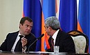 Dmitry Medvedev and Serzh Sargsyan summed up the results of their talks at a joint news conference.