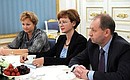 Встреча с временно исполняющим обязанности мэра Москвы Сергеем Собяниным и педагогами столичных образовательных учреждений.