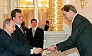 Richard Wright, Head of the Delegation of the European Commission in Russia, presenting his credentials.