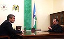 Рабочая встреча с Президентом Кабардино-Балкарской Республики Арсеном Каноковым.