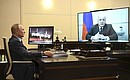 Meeting with Prime Minister Mikhail Mishustin (via videoconference).