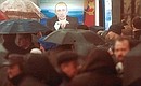 Во время «Прямой линии» с Президентом России. Фото ТАСС