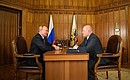 С временно исполняющим обязанности губернатора города Севастополя Михаилом Развожаевым.