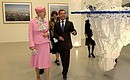 С Королевой Дании Маргрете II на датско-российской фотовыставке «Арктика».