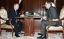 With Russia\'s Permanent Representative to NATO Dmitrii Rogozin.