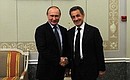 Meeting with Nicolas Sarkozy.