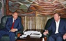 Встреча с Президентом Украины Леонидом Кучмой.