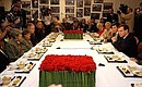 Встреча с российскими и китайскими ветеранами Второй мировой войны.