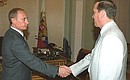Встреча с Председателем Центральной избирательной комиссии РФ А.Вешняковым