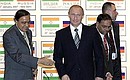 At a meeting between Indian and Russian business communities.