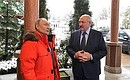 С Президентом Белоруссии Александром Лукашенко. Фото пресс-службы Президента Республики Беларусь