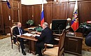 С губернатором Хабаровского края Вячеславом Шпортом.