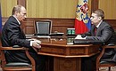 Рабочая встреча с Президентом Республики Марий Эл Леонидом Маркеловым.