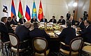 Supreme Eurasian Economic Council meeting in restricted format.