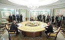 Meeting of the Supreme Eurasian Economic Council in narrow format.