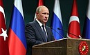 Press statements following Russian-Turkish talks.
