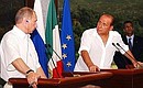 Совместная пресс-конференция с Председателем Совета министров Италии Сильвио Берлускони.
