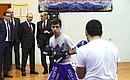 During a visit to Martial Arts Centre.
