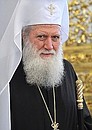 Патриарх Болгарский Неофит перед началом встречи с представителями поместных православных церквей.