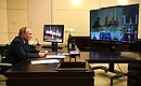Meeting on rocket and space sector development (via videoconference).