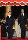 Официальная церемония встречи. С Президентом Сирии Башаром Асадом.