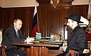 With Chief Rabbi of Russia Berl Lazar.