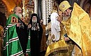 Церемония интронизации Патриарха Московского и всея Руси Кирилла.