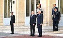 The ceremony for the official meeting of the President of Russia and the President of the Italian Republic Sergio Mattarella.
