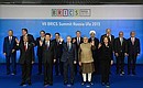 Meeting of the BRICS leaders with heads of guest countries – members of the Shanghai Cooperation Organisation and the Eurasian Economic Union. Host Photo Agency BRICS and SCO summits