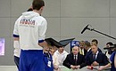 Во время посещения финала национального чемпионата «Молодые профессионалы» (WorldSkills Russia).