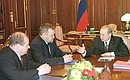 A meeting on the social and economic situation in Chechnya.