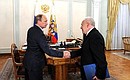 С губернатором Магаданской области Владимиром Печеным.