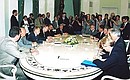 President Putin meeting Edmund Stoiber, Prime Minister of Bavaria and Chairman of the Christian Social Union (CSU).