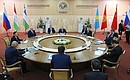 Narrow-format meeting at the summit of the Shanghai Cooperation Organisation Council of Heads of State. Host Photo Agency BRICS and SCO summits