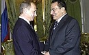 Встреча с Президентом Египта Хосни Мубараком.