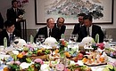 At a working dinner. With President of China Xi Jinping.