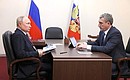 Meeting with Amur Region Governor Vasily Orlov.