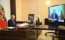 Встреча с губернатором Ростовской области Василием Голубевым (в режиме видеоконференции).