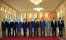 Participants in the Shanghai Cooperation Organisation Council of Heads of State during the official photograph session.