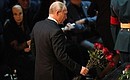 На церемонии прощания с Иосифом Кобзоном. Фото РИА «Новости»