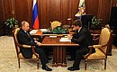 С временно исполняющим обязанности Главы Чеченской Республики Рамзаном Кадыровым.