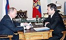 Рабочая встреча с Министром информационных технологий и связи Леонидом Рейманом.