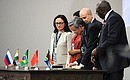 Signing of documents at 6th BRICS Summit.