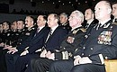 At the celebration of the 100th anniversary of Russia\'s submarine fleet.