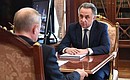 With General Director of DOM.RF Vitaly Mutko.